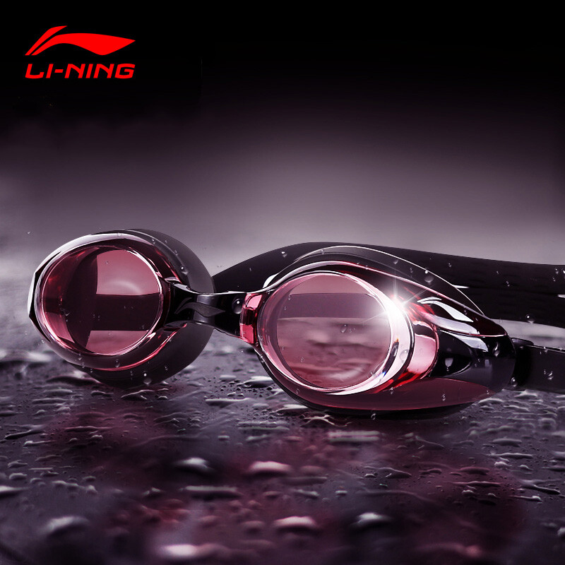 Li-Ning Li Ning swimming goggles HD anti fog myopia large frame swimming glasses diving waterproof men and women adults and children lsjl623-10-400 °