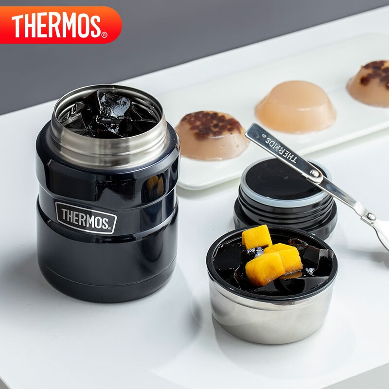 膳魔师 THERMOS 焖烧罐470ml高真空不锈钢保温饭盒保温桶SK-3000 MB 蓝色-融创集采商城