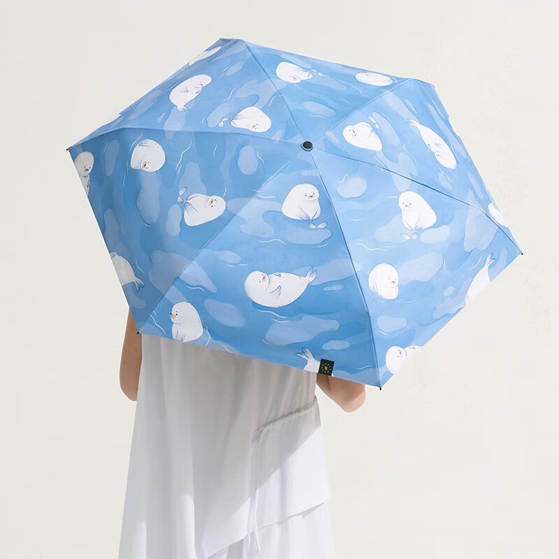 蕉下（beneunder）太阳伞防晒防紫外线遮阳伞女士雨伞户外晴雨两用伞 栖寻系列五折伞-浮豹