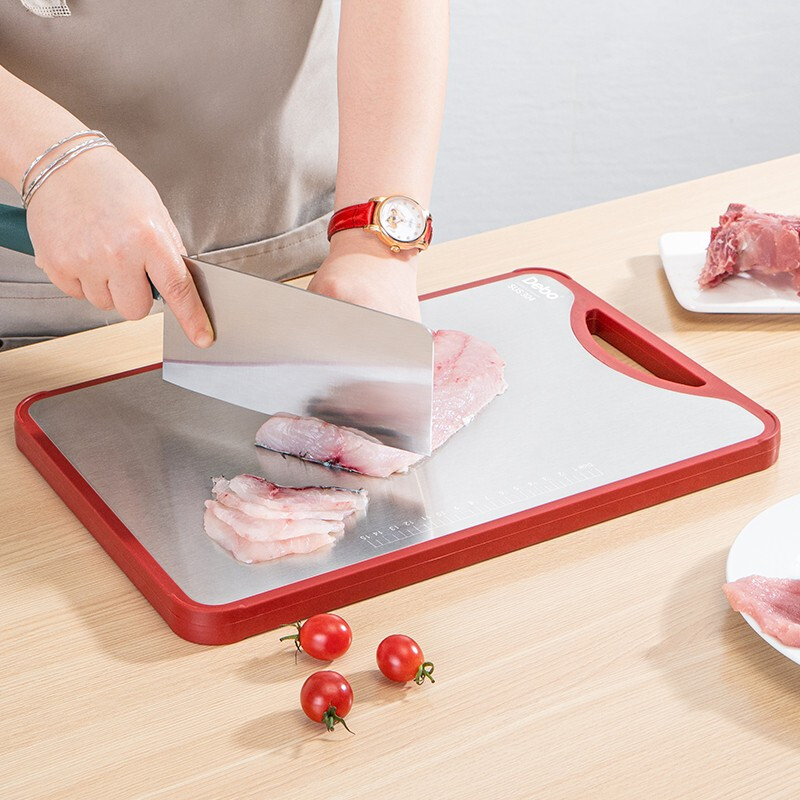 Debo德铂debo贝克曼304不锈钢竹木双面粘板菜板DEP-798