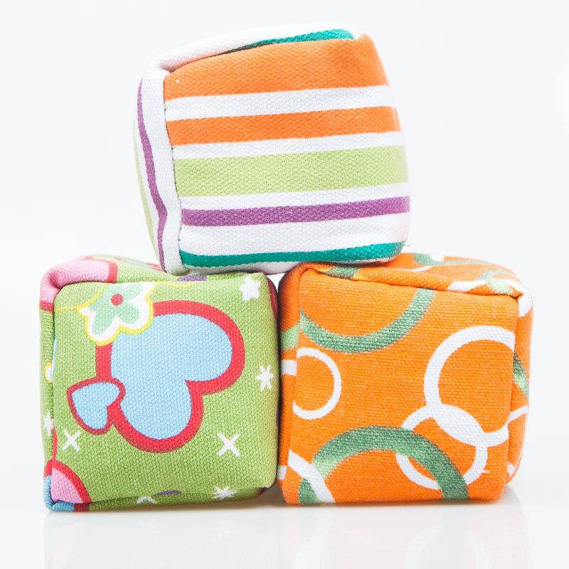 Rice word bear children's sandbag 7cm three-dimensional sandbag canvas sandbag throwing kindergarten primary school throwing game toys 3 packs