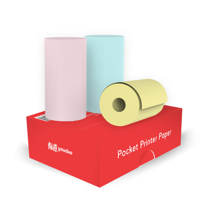 Netease Youdao official color thermal printing paper is suitable for Youdao pocket printer memobird GT1 3 rolls / box