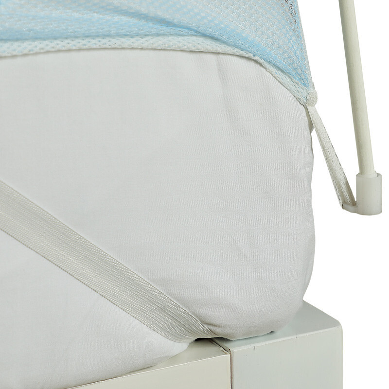 富安娜家纺 蒙古包蚊帐加密防蚊防滑易收纳 牢固支架双开门蚊帐1.5米床