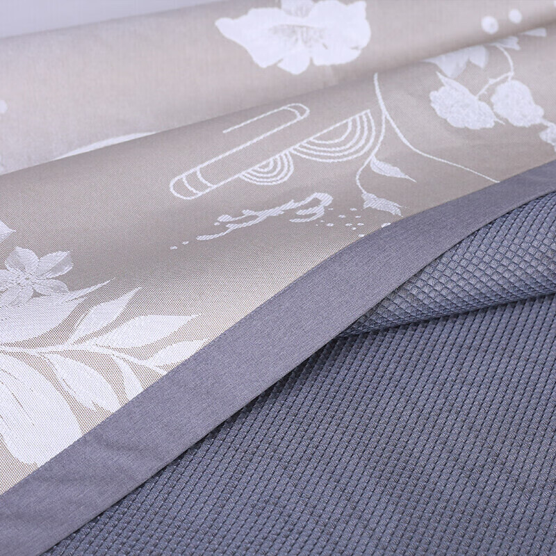 富安娜家纺凉席粗丝加厚凉席夏季空调席可水洗提花冰丝席三件套 1.5米床