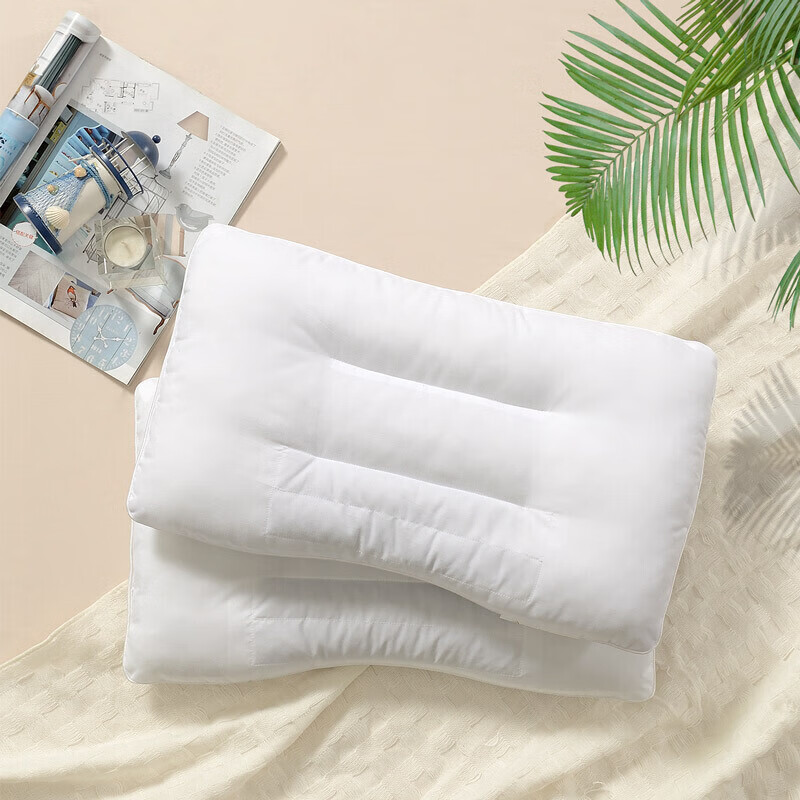 富安娜枕头芯颈椎枕决明子草本枕芯学生枕头套装 一对装60*40cm