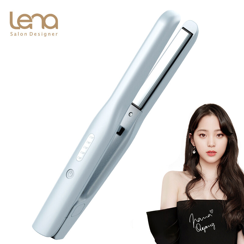 Lena curling stick men's electric splint special straightener curling dual-purpose split bangs fluffy fan small perm natural curling artifact ln-606