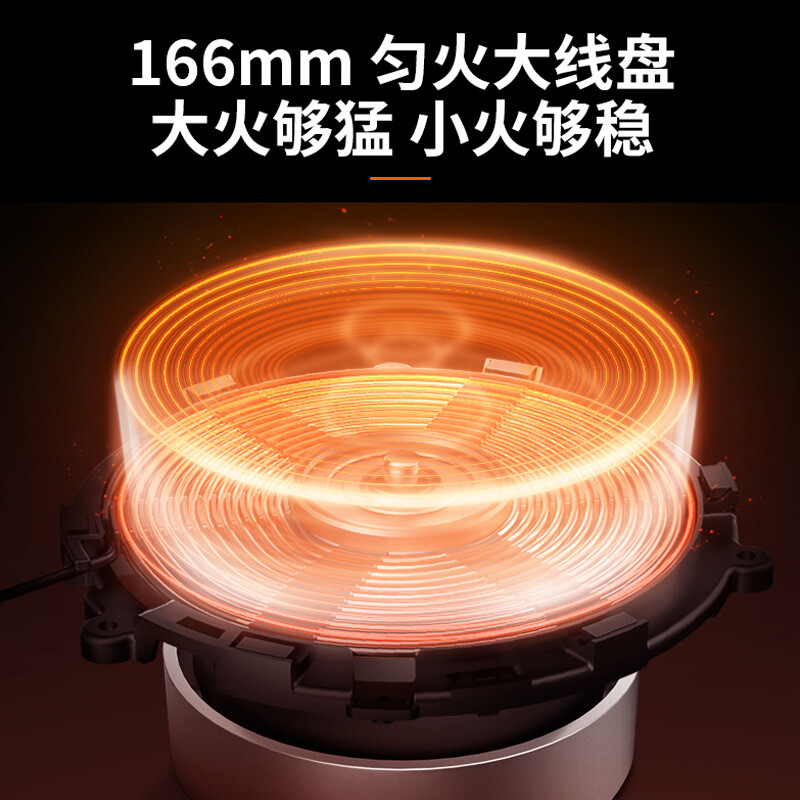 九阳（Joyoung） 电磁炉大功率多功能菜单电磁灶 【防辐射 配汤锅炒锅】C22-F8