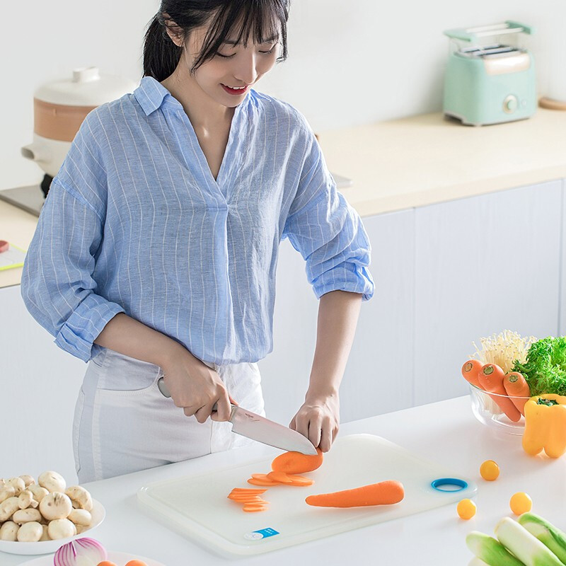 茶花砧板欧铂兹银离子抗菌砧板切菜板厨房案板水果塑料宿舍刀 【M号2个装】砧板