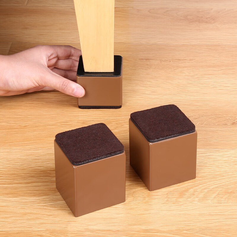 Home protection carbon steel table raised foot pad furniture table corner raised bedside table bed leg home pad raised protective pad
