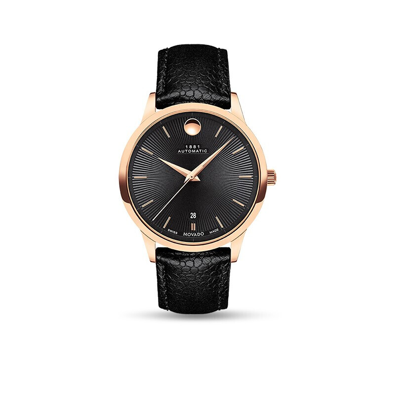 Movado Movado Swiss watch new 1881 1881automatic series mechanical belt men's watch 39.5mm eta2824-2-automatic movement 0607457