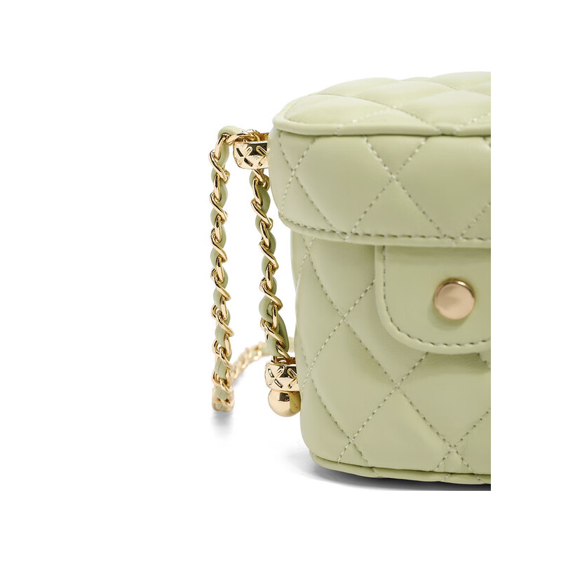 百丽包包女2023夏季新款休闲精致小巧mini绗缝单肩斜挎包X6684BX3 绿色 F