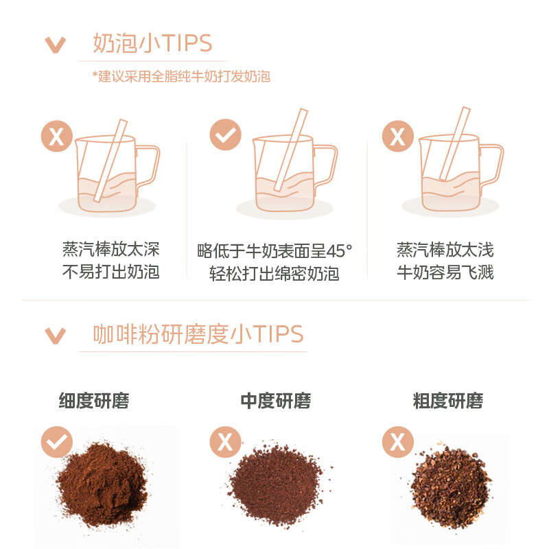 美的（Midea）咖啡机 复古意式半自动 家用咖啡机 意式浓缩泵压式20Bar小型可打奶泡 MA-KFE04