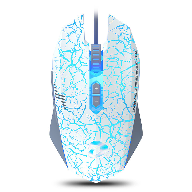 Dareu em915 mini game mouse E-sports wired global crack luminous small hand special for girls 6000dpi white
