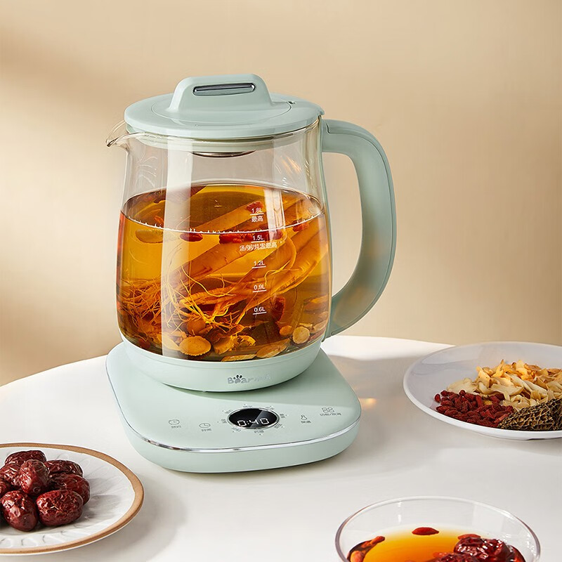 小熊（Bear） 养生壶煮茶壶电水壶花茶壶1.8L烧水壶 YSH-B18P1【ZMD安心系列】 YSH-B18P1