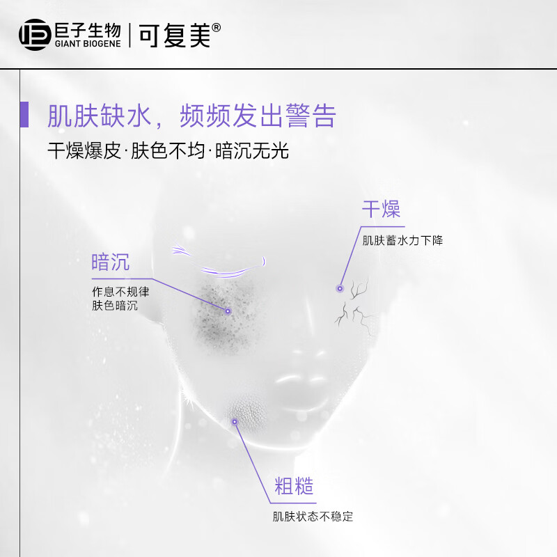 可复美透明质酸钠藻萃盈润保湿精华水120ml/瓶/盒 12h长效保湿 可复美吨吨水