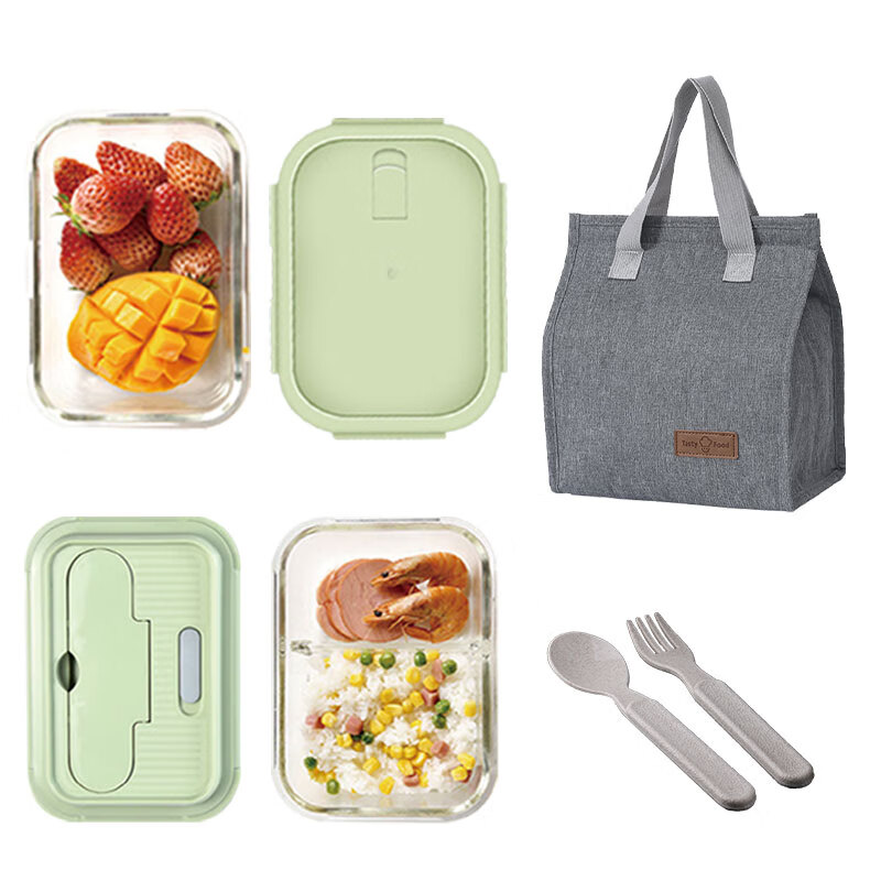 艾逸瑶选晶萃高硼硅玻璃饭盒3件套CJ-21122