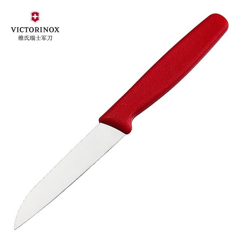 维氏(VICTORINOX)瑞士军刀 厨具刀具不锈钢水果刀便携刨皮刀厨房小刀具瑞士刀削皮刀 直柄红色5.0401-融创集采商城
