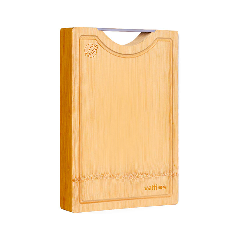 Vatti chopping board 34cm natural whole bamboo chopping board thickened chopping board bone chopping meat chopping board and panel no paint and wax can be hung