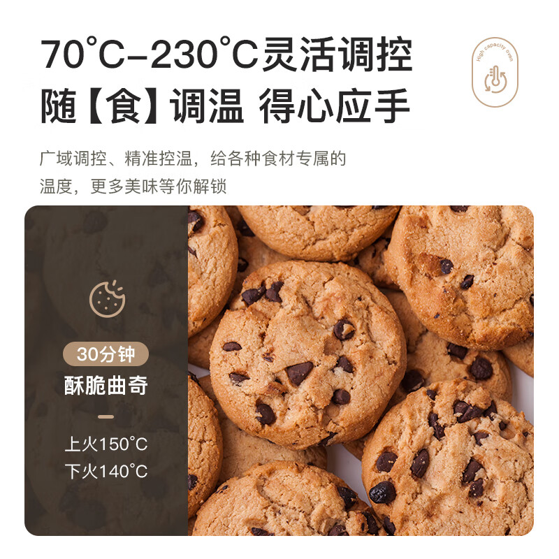 美的（Midea）40L家用大容量多功能电烤箱 独立控温/机械操控/四层烤位/多功能烘焙MG38CB-AA