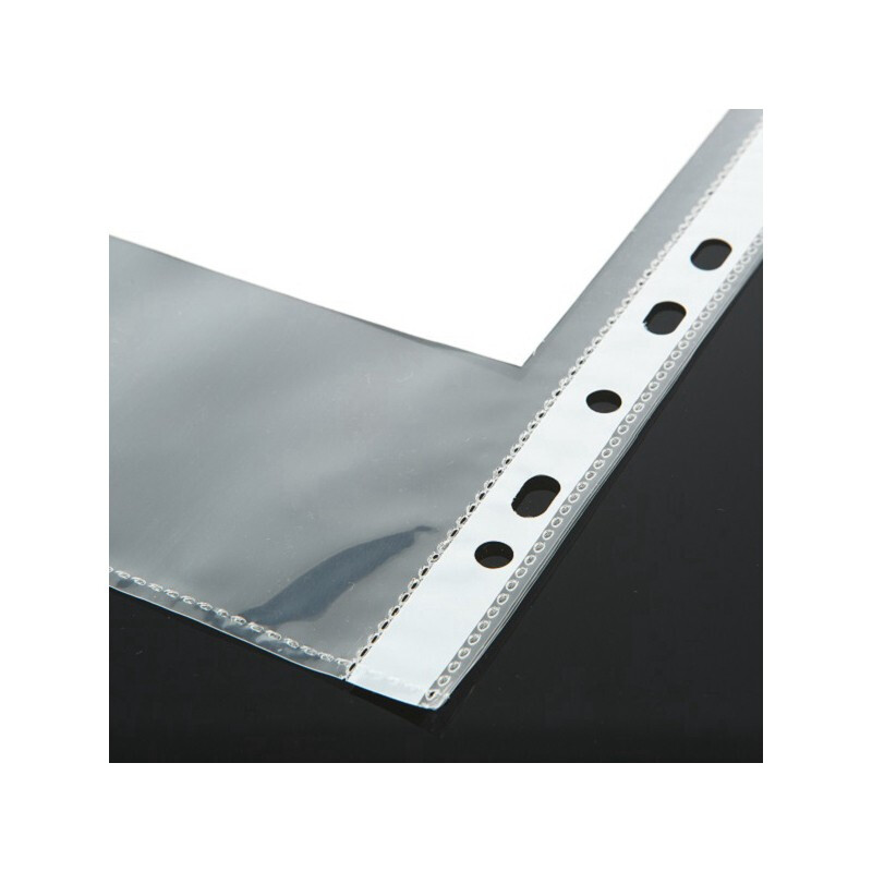 史泰博 11孔透明保护套 A4纸保护套 加厚0.07mm 透明 ST15558 100个/包 (11孔透明保护套A4,0.07mm