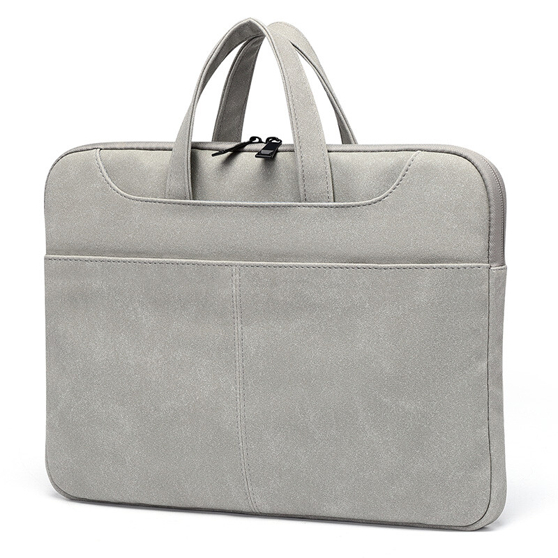 Ninth city v. nine Apple Computer Bag men's and women's portable 13.3 inch Laptop Bag inch anti splash Lenovo millet inner bag vd9bv11982j light gray