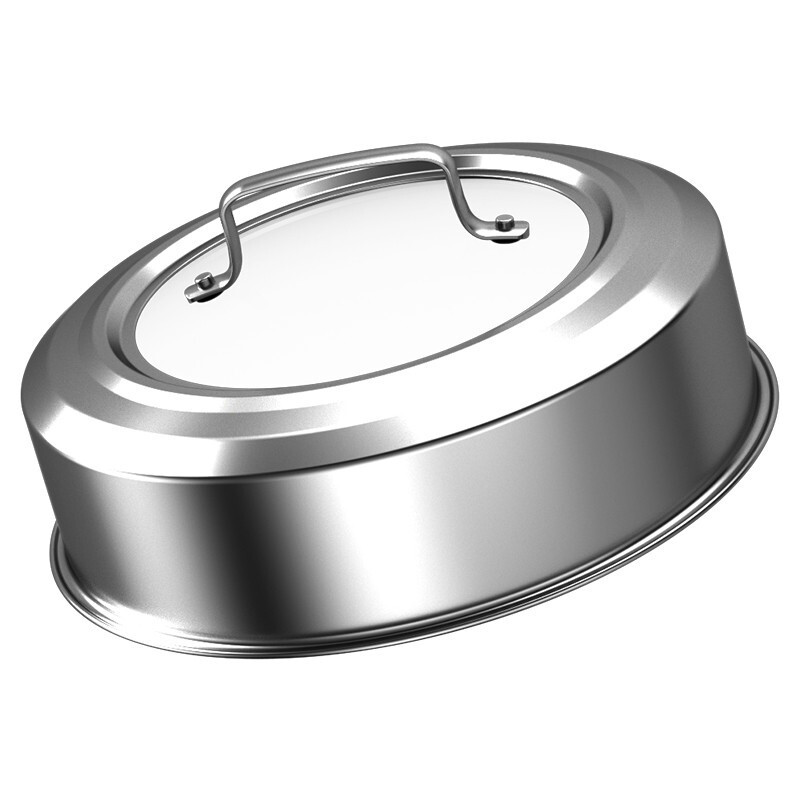 康巴赫三层蒸锅304不锈钢汤锅德式复底多用锅28cm电磁炉燃气灶通用 ZGDY28A1