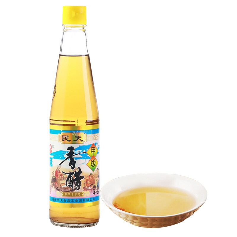 中华老字号_民天甲级香醋415ml*2瓶装福建调味品老陈醋黄醋饺子醋 民天香醋415ml*2瓶