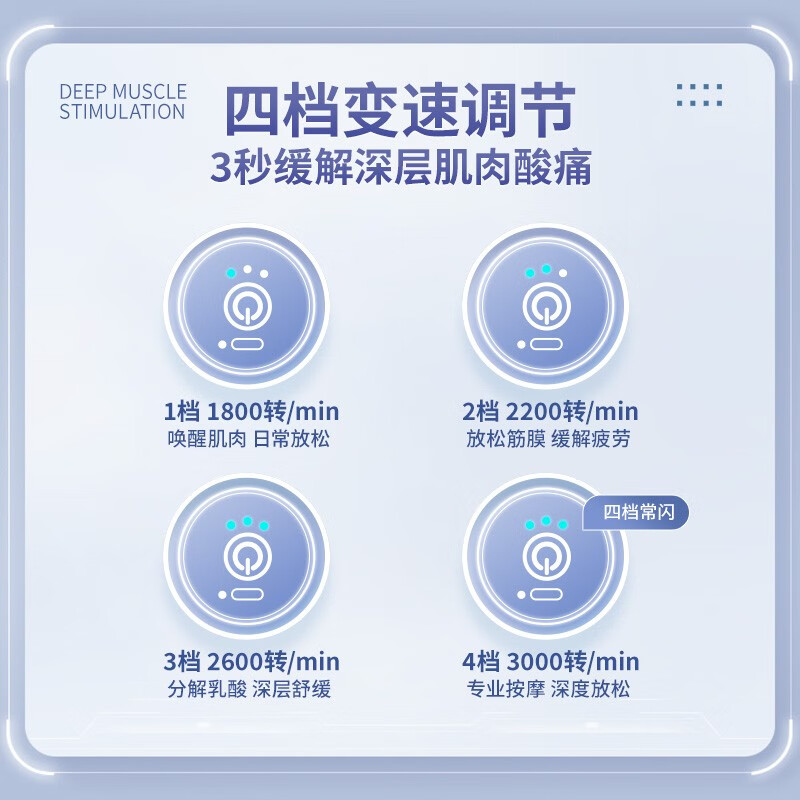 翔宇医疗 深层肌肉刺激仪XY-DMS-102mini筋膜枪 迷你小巧便携款运动按摩器肌肉放松理疗仪 102mini（红）+4个按摩头+手提收纳盒