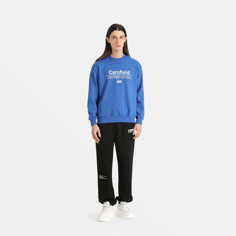 CF120019 Men's crew neck sweat shirt  sweater Blue