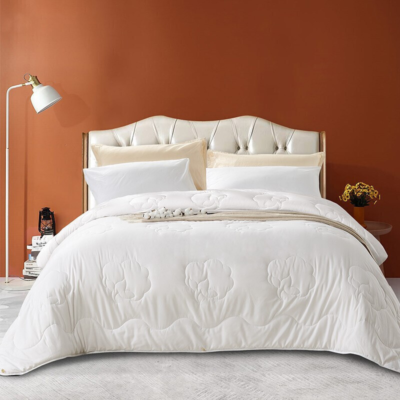 富安娜家纺被子 棉花被芯冬季加厚棉被保暖冬厚被 单人学生宿舍盖被 博雅 1.2m床(152*210cm)