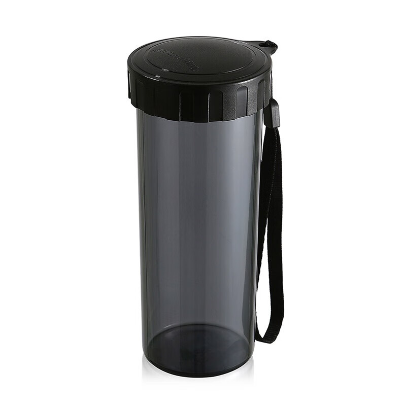 Tupperware colorful plastic cup heart cup 430ml sports sealed leak proof portable cup cool black