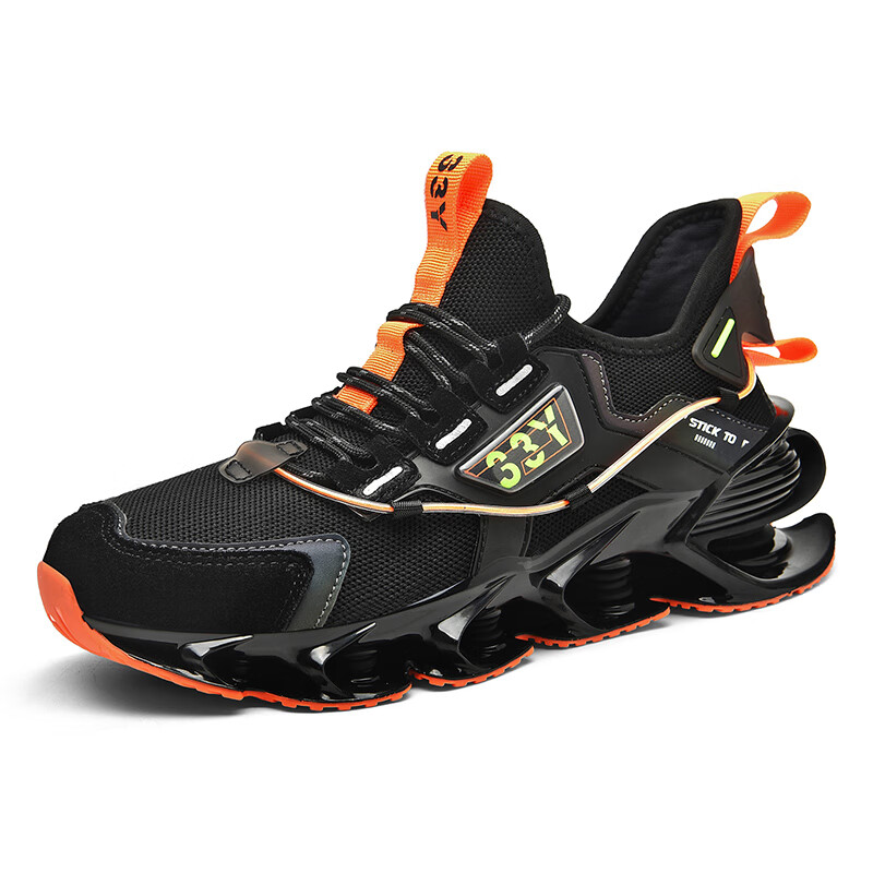 Casual sports shoes sole hollow luminous trend men's shoes