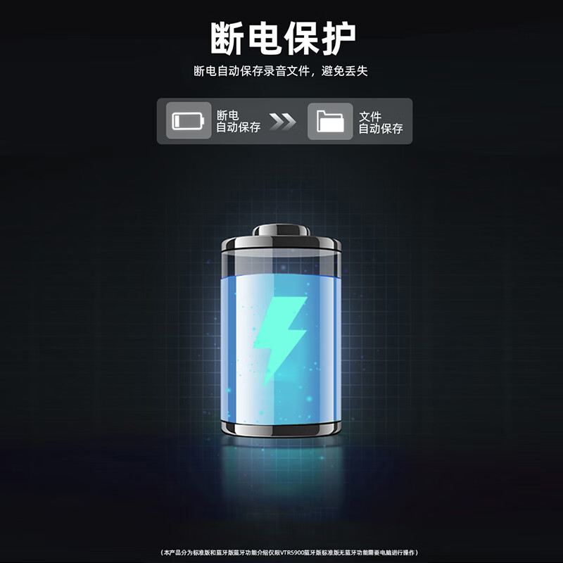 飞利浦（PHILIPS）录音笔VTR5900 专业语音转文字高清降噪便携小巧取证神器随身携带会议录音器设备16G蓝牙版