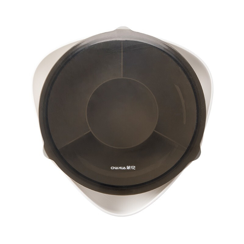 茶花梅勒迪多功能干果盘零食盘透明客厅水果盘 透明绿