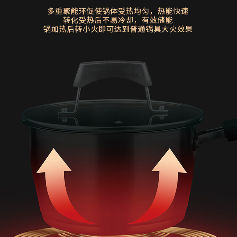 艾逸瑶选 艾厨欧式时尚奶锅18cm CJ-21109