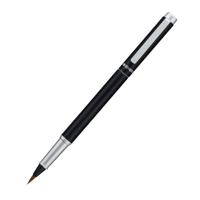 Hero 2061 pen soft brush calligraphy medium regular script brush black