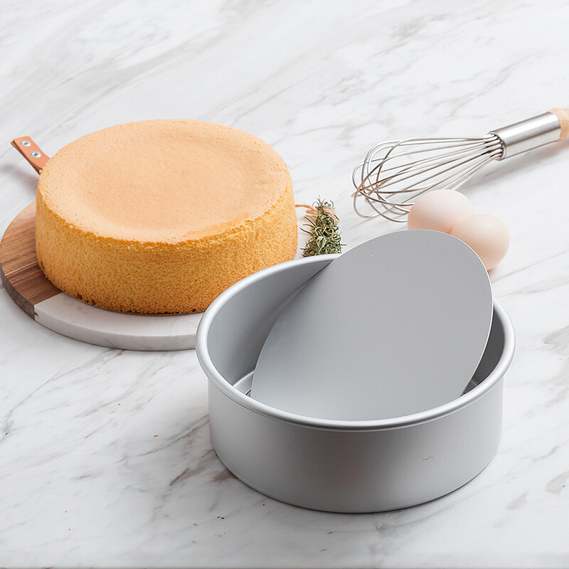 Magic Kitchen Baking mold Qifeng cake mold round 8-inch oven household anode bottom cheese mold
