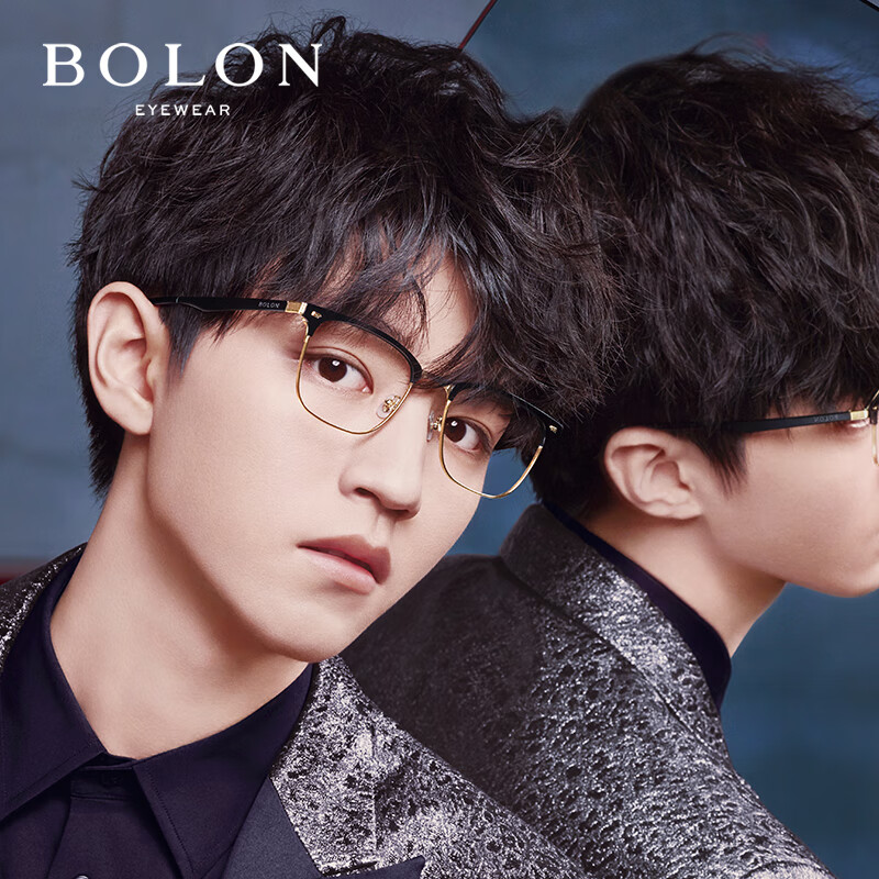 Bolon Tyrannosaurus Rex glasses [matching lens] optical lens Wang Junkai same eyeglass frame men's and women's myopia optical frame bj6036 Tyrannosaurus Rex anti blue light 1.60 (within 600 degrees)