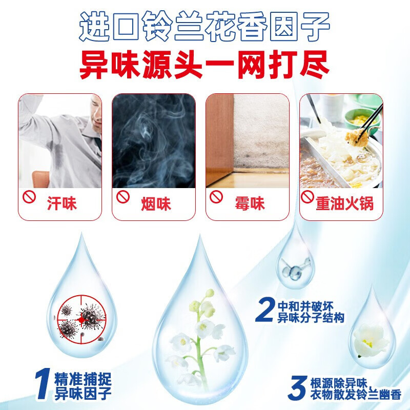 立白除菌去渍洗衣液三件套袋装1960g