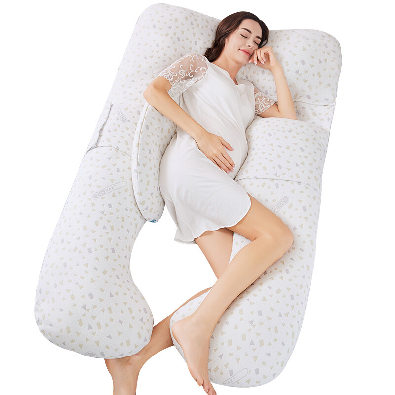 Iyun pregnant women's pillow side lying pillow U-shaped pillow pregnant women's pillow multifunctional holding pillow waist side sleeping pillow