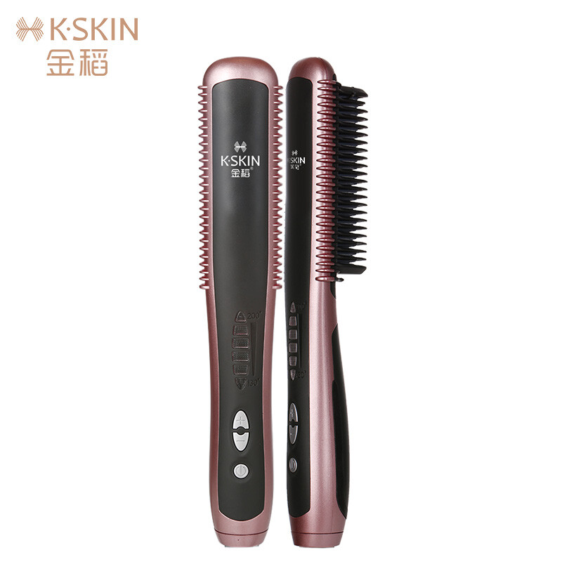 Kingdom straight hair comb curling rod curling straightener curling dual-purpose straight hair comb 60s fast straight hair comb splint kd388a purple