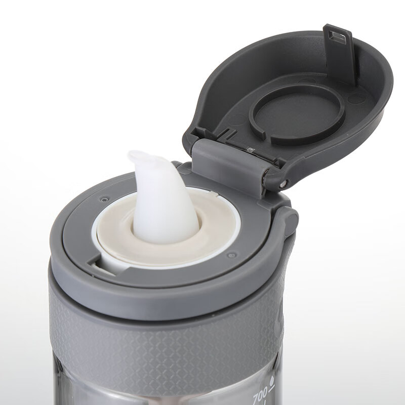 乐扣乐扣（locknlock）塑料杯大容量运动骑行旅行方便携带大容量水杯儿童杯子 ABF765GRY灰色 750ml 1个
