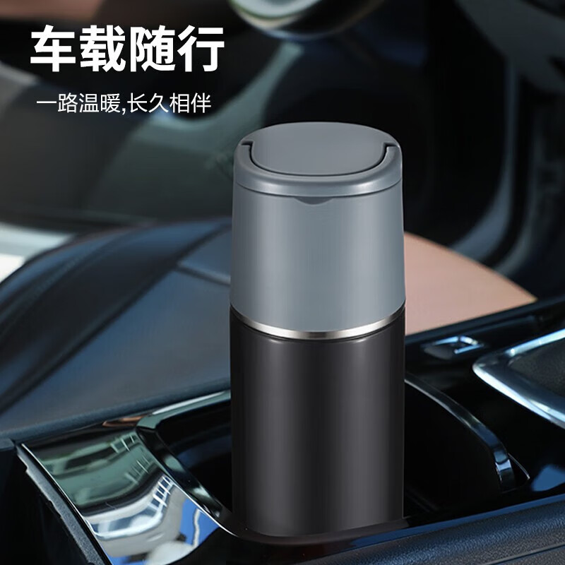 苏泊尔（SUPOR）保温杯316L不锈钢随享便携泡茶杯500ml大容量KC50HY30深海蓝