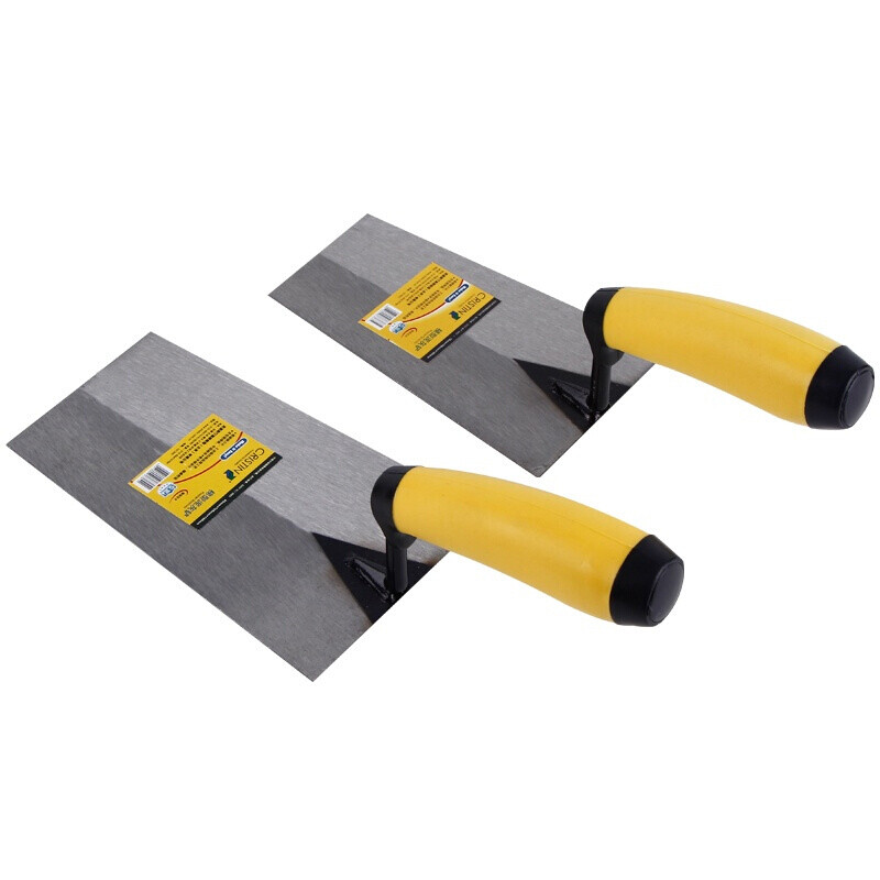 Christine wooden handle trapezoidal Bricklaying knife Mason plastering knife plastering knife mud trowel polishing knife anti slip high carbon steel trapezoidal Bricklaying knife 16mm d8383
