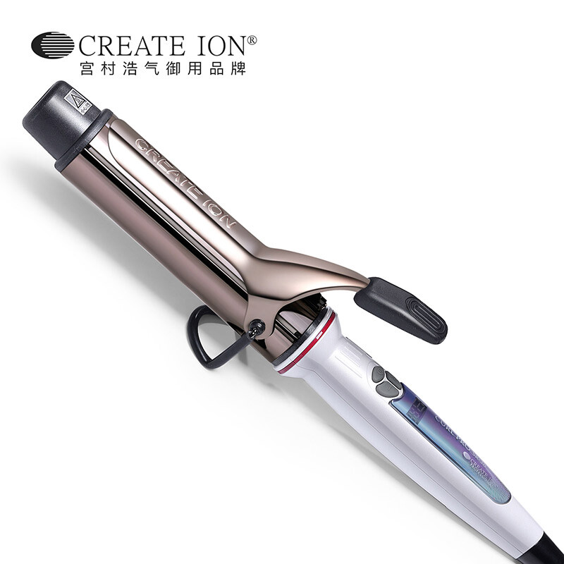 Create ion titanium grey series 38mm curling bar LED display negative ion electric curling bar Japan Miyamura Haoqi perm bar imported curler