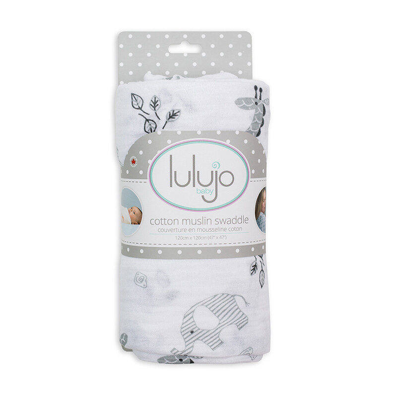 Lulujo baby Canadian brand baby holding quilt bath towel saliva towel newborn muslin cotton towel baby anti startle swaddling towel thin towel 418 Africa