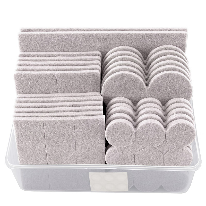 Foojo felt table and chair foot pad anti slip table and chair protective pad mute self-adhesive pad Beige suit [can be cut arbitrarily]