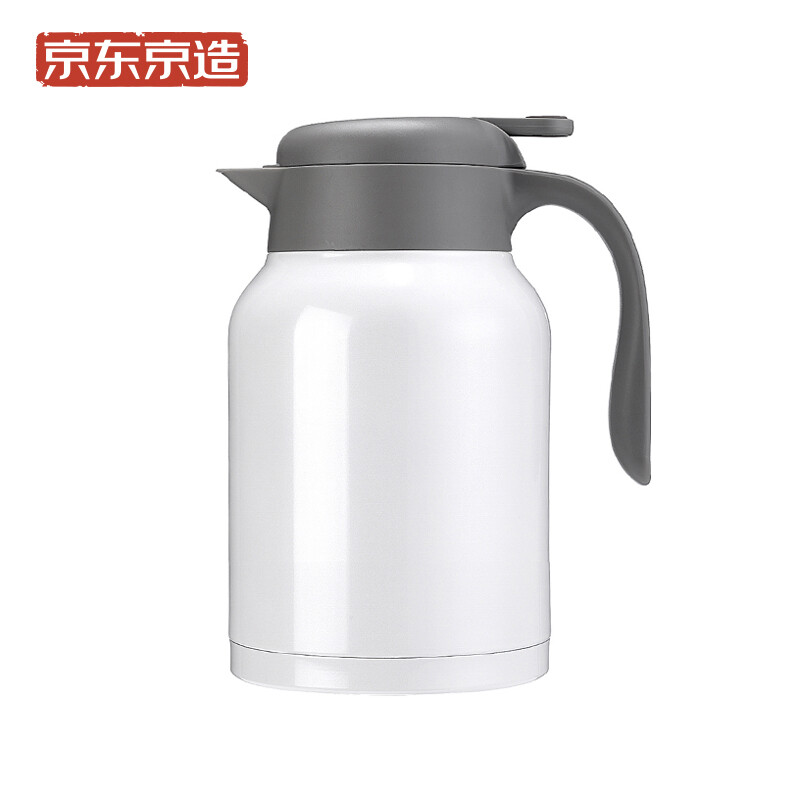Beijing made thermos 1.5L 304 stainless steel vacuum thermos portable household hot water kettle thermos Pearl White