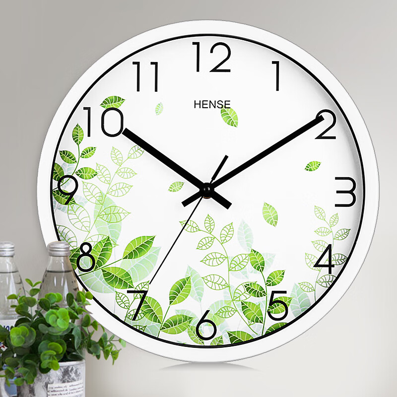 Hanse living room creative wall clock modern simple silent clock fashion personalized quartz clock round wall watch hw40 new green white
