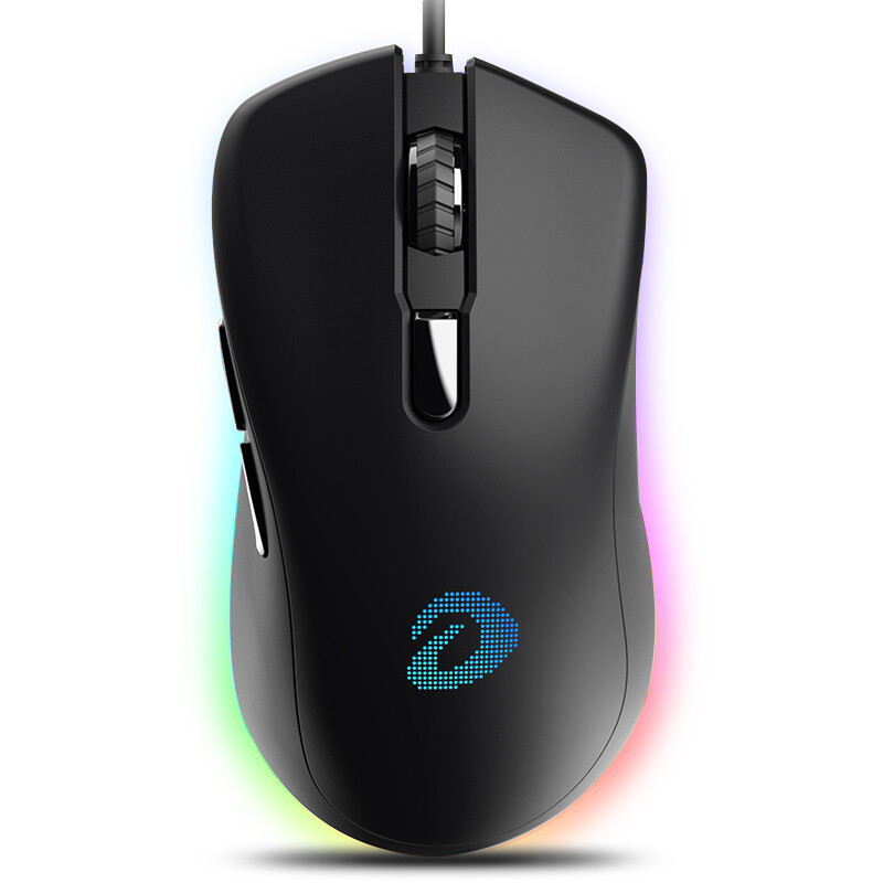 Dareu em908 magic color mouse game wired mouse E-sports mouse notebook mouse 6400dpi black